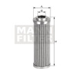 Filtre hydraulique - Ref : HD6231 - Marque : MANN-FILTER