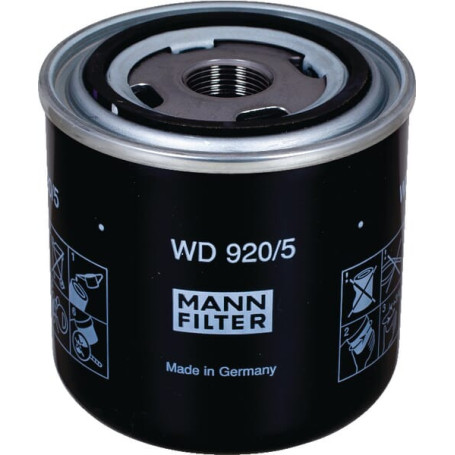 Cartouche filtrante huile hydr - Ref : WD9205 - Marque : MANN-FILTER