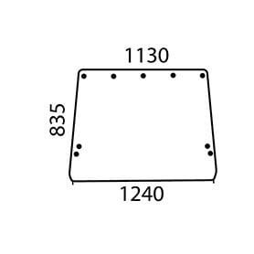 Rear window - John Deere - Ref: R50758