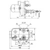 Moteur d'essuie-glace 12V 108° axe 87mm Ø8mm