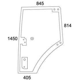 Porte gauche complète - FENDT - Ref: 931812033040N