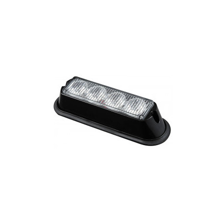 FEU FLASH 4 LED PLAT ORANGE 12/24V