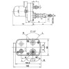 Moteur d'essuie-glace 12V 135° axe 57mm Diam. 8mm