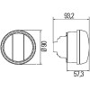 Feu clignotant rond orange Diam. 90mm