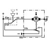 Moteur d'essuie-glace 12V 105° axe 70mm Diam. 10mm