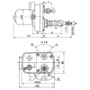 Moteur d'essuie-glace 12V 105° axe 70mm Diam. 10mm