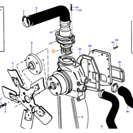 THERMOSTAT  - pour MASSEY - Réf 1446165M91