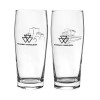 SET DE 2 VERRES A BIERE