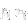 Roulement à rouleaux coniques 70x140x39mm Timken - Ref: JW7049JW7010