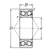 Roulement à billes à contact oblique 30x62x23.8mm gopart - Ref: 32062RSGP