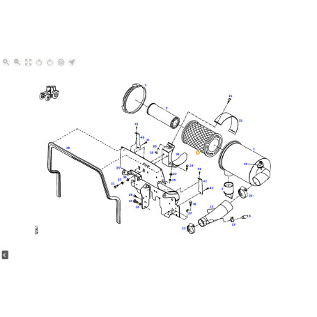 Filtre a air Fendt - Ref : H716200090100