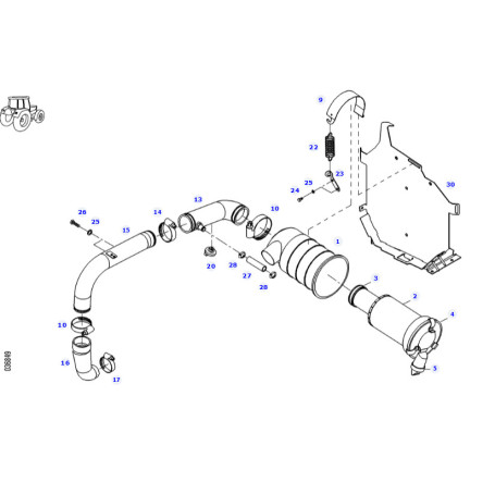 Filtre a air Fendt - Ref : H210202090110