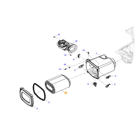 Filtre a air Fendt - Ref : H530811140621