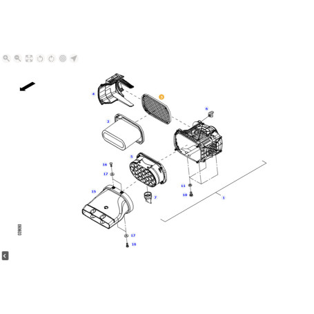 Filtre a air Fendt - Ref : H416200090110