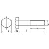 Boulon hexagonal partiellement fileté M10x80 8.8 zing - ref: 9311080 - x100