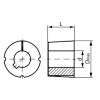 Douille serrage taperlock 24 mm - ref: 121024TLKR