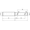 Axe d'atelage 19mm/25mm Cat.1/2 Kramp - ref: Z325168KR