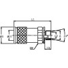 Coupleur face plane fem M22x150