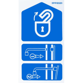 Autocollant Déverrouillage