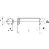 Vis sans tête six pans creux bout cuvette M8x20 45H zinqué - Ref: 916820P025 - Pack de 25