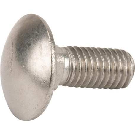 Vis tête bombée collet carré  M8x20 inox A2 - Ref: 603820RVSP050 - Pack de 50