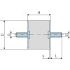 Silent bloc caoutchouc TYPE A
