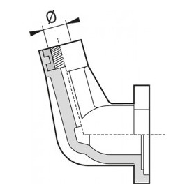 Support Manomètre 1/4" Polypropylène Réf. : 717706