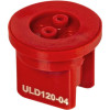 Buse à jet plat ULD 120° 04 rouge plastique Hypro