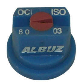 Buse de bordure à jet plat OC 80° 03 bleu céramique Albuz