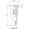 Buse à injection d'air ID3 120° 5 brun plastique Lechler