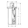 Buse à injection d'air à cône creux ITR 80° 01 orange céramique Lechler