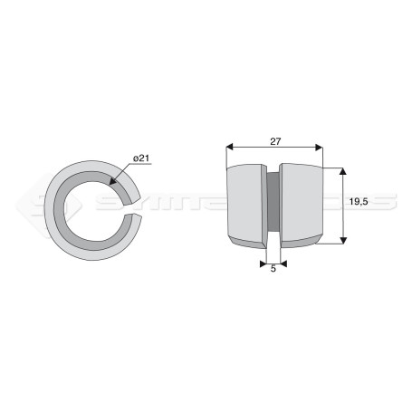 Bague / Entretoise / Rondelle SYM44D