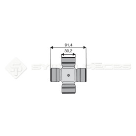 Croisillon circlips extérieurs - BONDIOLI ET PAVESI - Longueur: 91.4mm - Diam. Croisillon : 30.2mm