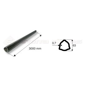 Tube de cardan Tube Ext.Homoc 63X3.7  Lg 3M - Ref: TR125213000