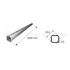 Tube de cardan Tube Ext. 50.2X2.5 Quad Lg 3M - Ref: TR122433000