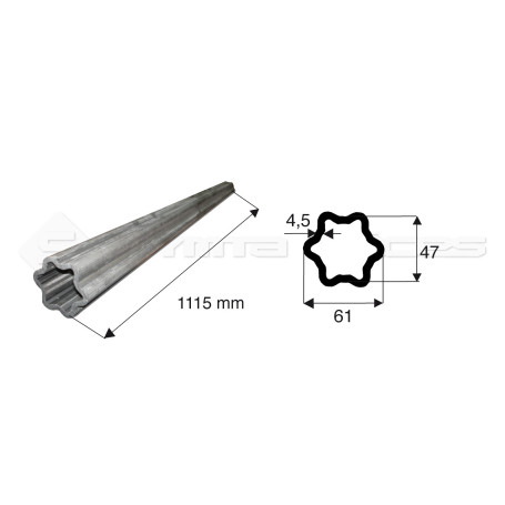 Tube de cardan Barre S5H Traite Long:1115