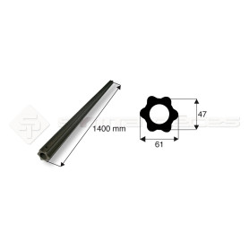 Tube de cardan Tube S5H Perce D14 L:1400 - Ref: TR75452301400