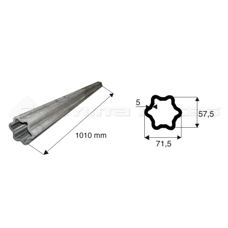 Tube de cardan Tube Trempe S6 L1010