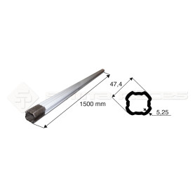 Tube de cardan Tube Quad.Int.Rils 47.4X5.25  Lg1500