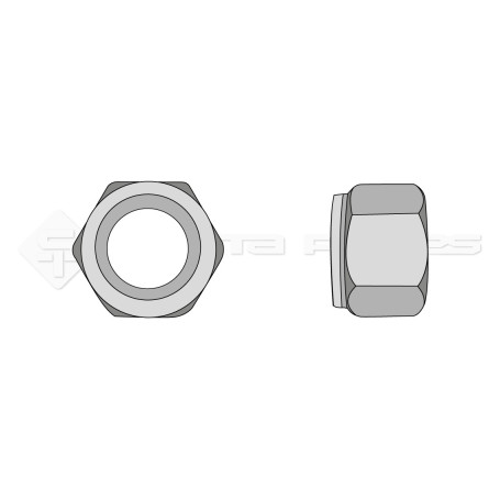 Ecrou autobloquant - Diam. : 6 - Pas : 100 - L : mm 00