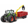 Fendt 1000 Vario avec remorque mixte