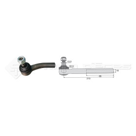 Tirant pour joint axial -- Base cône: 19.9 - Haut cône: 22.3 - Long. Rotule: 210  - Ref. 60126