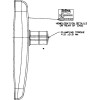 Rétroviseur -Largeur : 240 mm -Longueur : 330 mm -Largeur : 240 mm -Longueur : 330 mm -Réf : 7133001AM