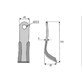 Couteau universel  - Laverda - Ref: SYL390820