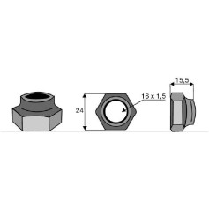 Ecrou SEPPI 16