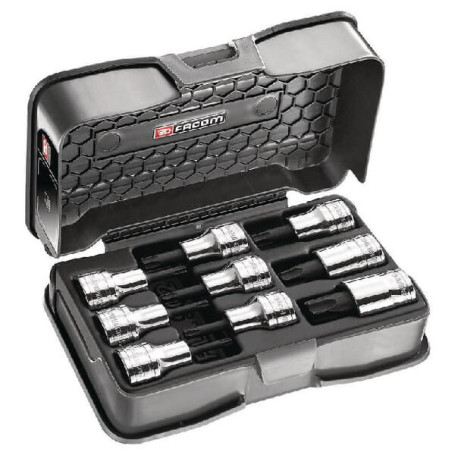 Coffret de 9 douilles Torx 1/2"