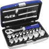 E032900 coffret de 22 douilles et accessoires 1/2"