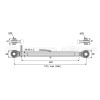 Barre de poussée mécanique - Diam. Coté tracteur : 32 - Diam. Coté outil : 32 - Réf: SY3P0229