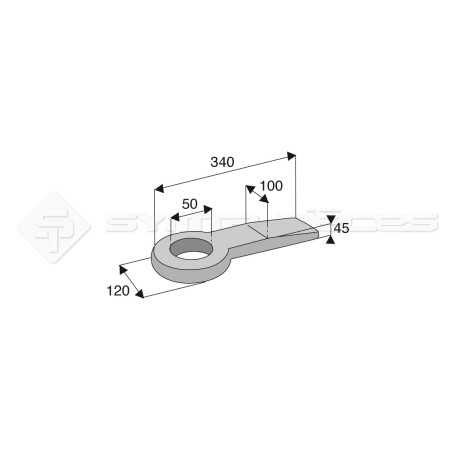 Anneau plat - Alesage : B 50 - Réf: SYAM542