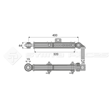 Stabilisateur rigide - Marque: CNH - Alesage : 26 - Réf: SYSL2058CA